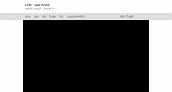 Desktop Screenshot of chelsalonspa.com